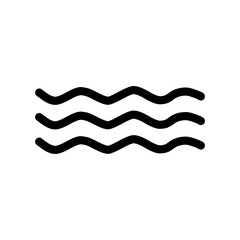 wave line of retro style