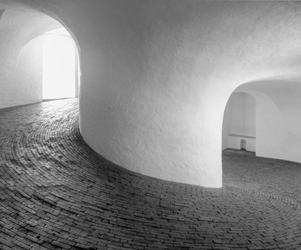 inside of the Rundetaarn in Copenhagen, the capital city of Denmark