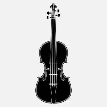 silhouette violin