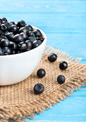Blueberries in bowl