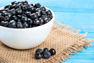 Blueberries in bowl