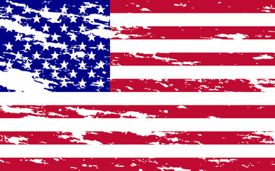 grunge flag of USA