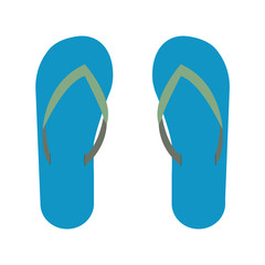 Beach slippers icon