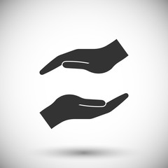 protecting hands icon