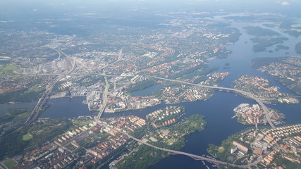 Flying over Sweden