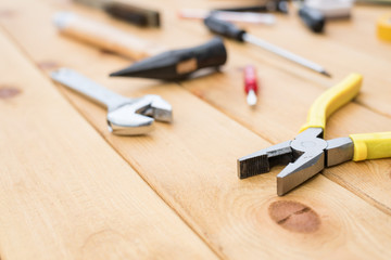 tools with wooden