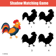 Match the shadow children game, find the correct shadow kids activity