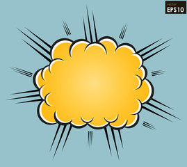 Cartoon/ Comic explosion. vector element, Easy to edit.