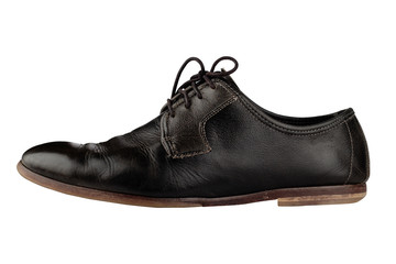Old and elegant black shoe