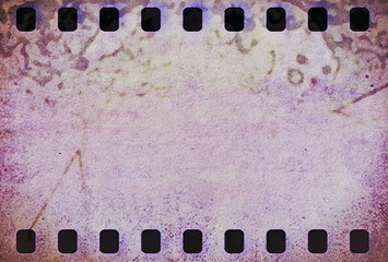 grunge film strip frame background