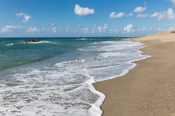 Beach of North coast of Sicily near Milazzo