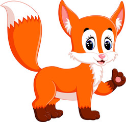 Cute fox cartoon