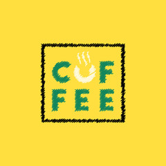  flat vector icon design collection coffee sign