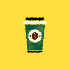  flat vector icon design collection coffee to go