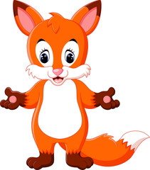 Cute fox cartoon