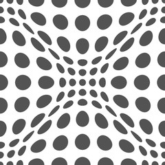 Seamless Op Art Distortion Pattern in Vector Format