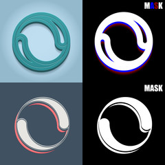 ikona retro 3D i płaska © vempireart