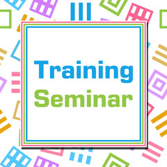 Training Seminar Colorful Abstract Squares 