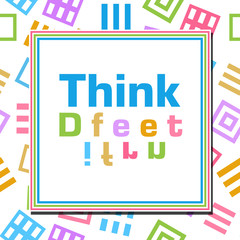 Think Different Colorful Abstract Squares 