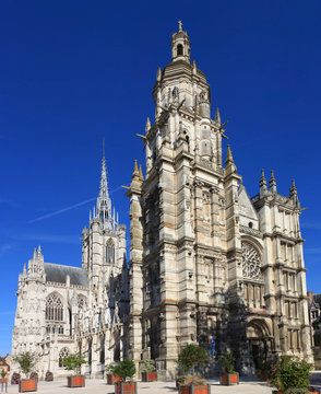 La cath&eacute;drale Notre-Dame d'&Eacute;vreux,  Eure, Normandie 