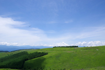 霧ヶ峰高原からの眺め