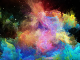 Naklejka na ściany i meble Vivid Space Nebula