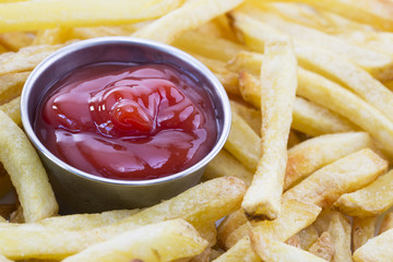 French Fries and Ketchup