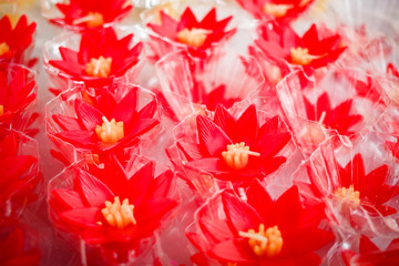 Candle in temple of Thailand.