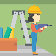 Constructor with perforator.