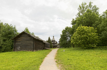 Russian wooden architecture.