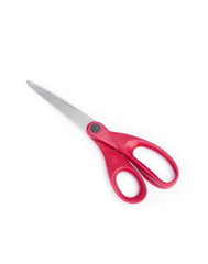 Red Scissors on a white background.