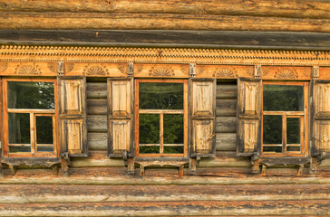 Fototapeta na wymiar Russian wooden architecture.