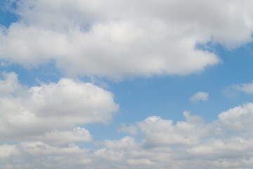 blue sky and big cloud beautiful Colorful in nature background