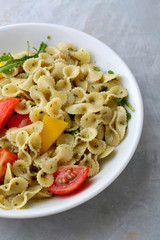 italian pasta with pesto