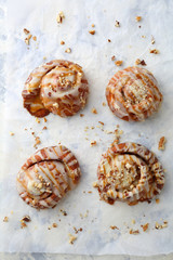 cinnamon rolls with icing