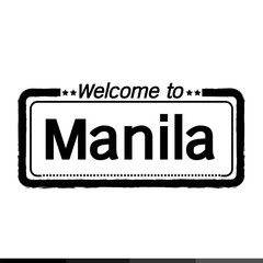Welcome to Manila City illustration design