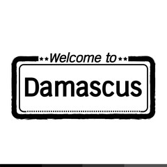 Welcome to Damascus City illustration design