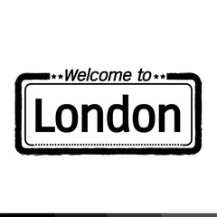 Welcome to London City illustration design