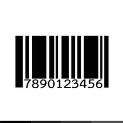 Barcode icon illustration design