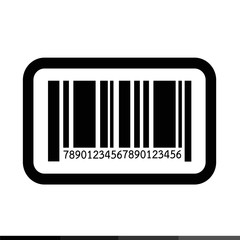 Barcode icon illustration design