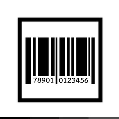 Barcode icon illustration design