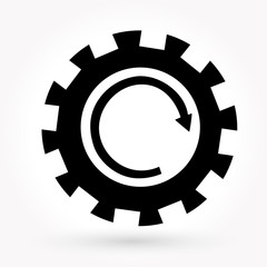 Machine Gear Wheel symbol vector