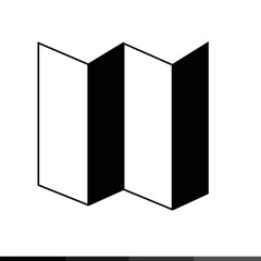 Map icon illustration design