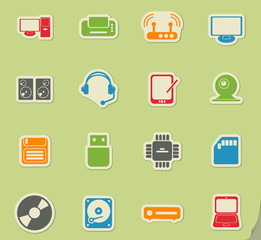Computer equipment icons