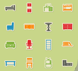 Furniture simply icons