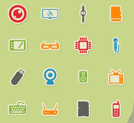 Gadgets simply icons