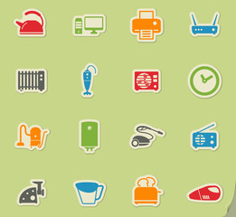 Home applicances simply icons