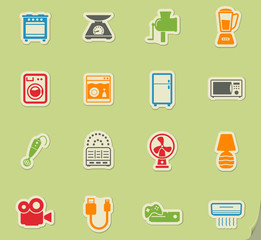 Home applicances simply icons