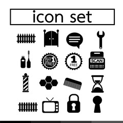 icon set illustration design