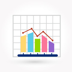 chart icon vector